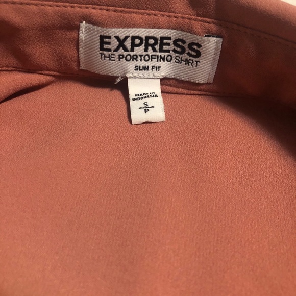 Salmon coloured botton down - Picture 3 of 3